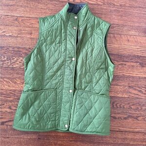Barbour Green Quilted Vest
